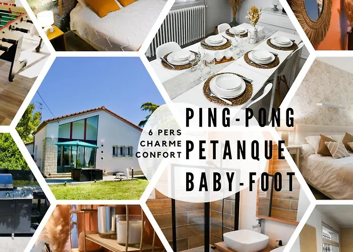Maison Cosy : Petanque, Baby-Foot & Ping-Pong !